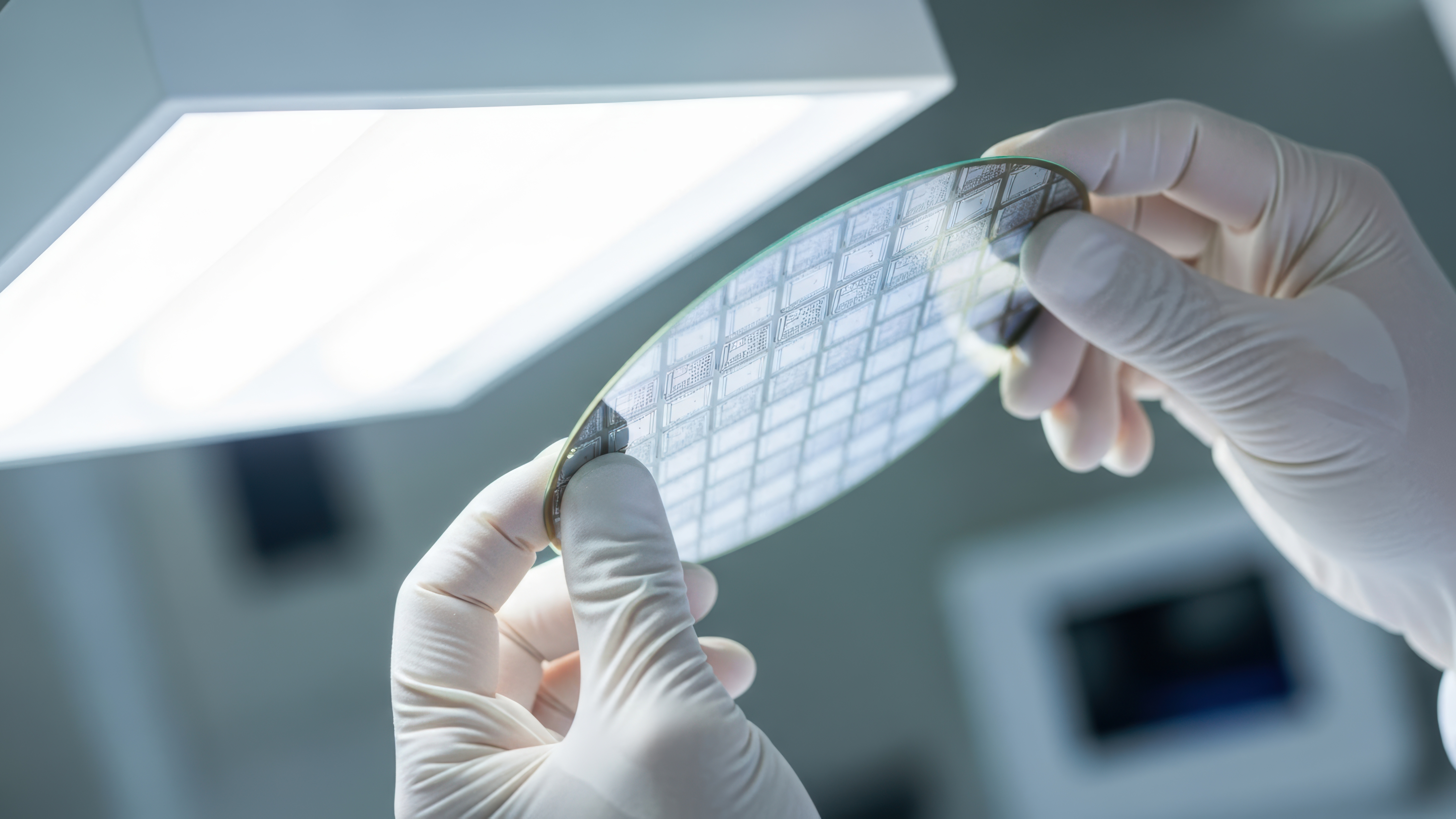 Fig 3.0 · Silicon wafer in fabrication cleanroom
